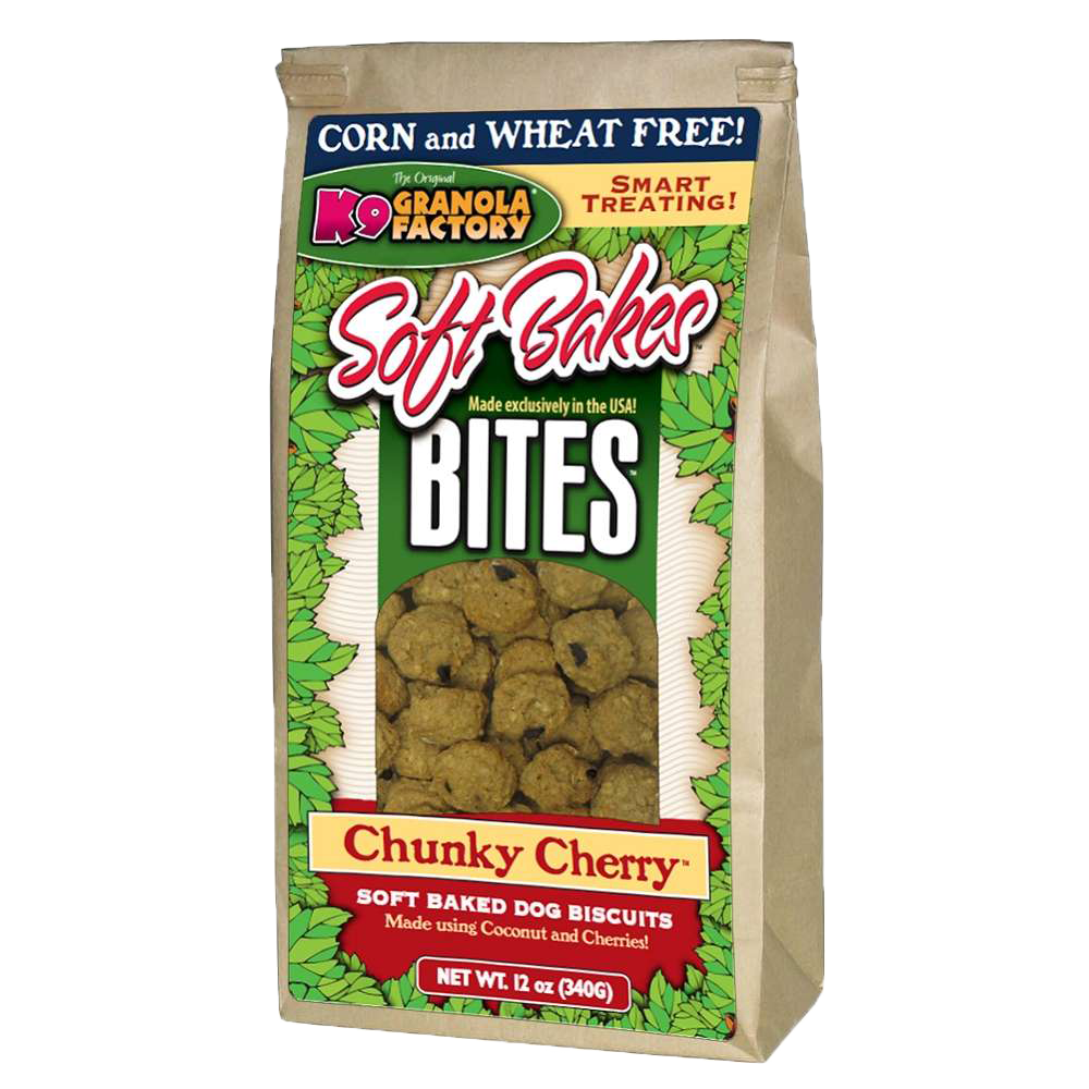 K9 Granola Dog Treats Soft Bakes Chunky Cherry, 12oz