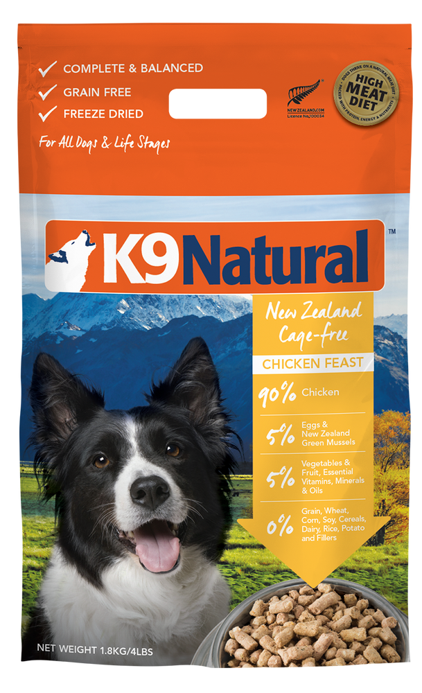 K9 Natural Dog Freeze Dried Food Chicken Feast