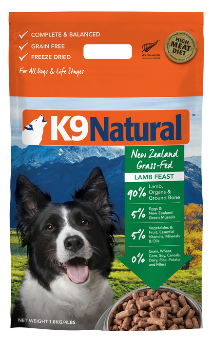 K9 Natural Dog Freeze Dried Food Lamb Feast