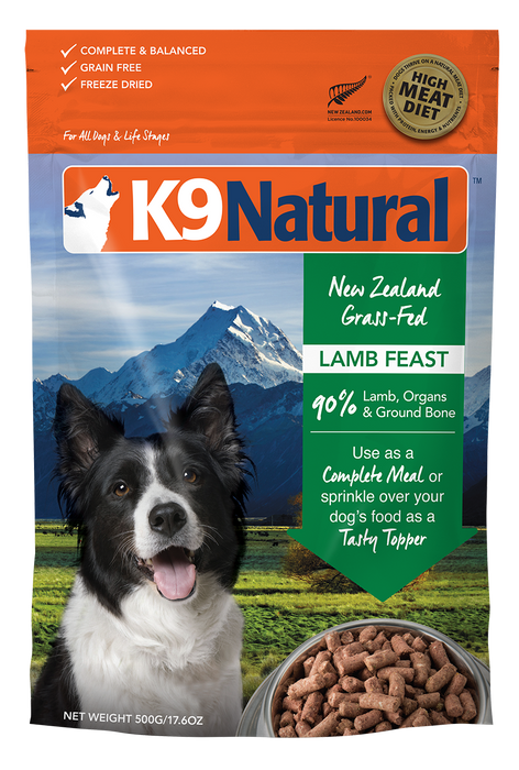 K9 Natural Dog Freeze Dried Food Lamb Feast