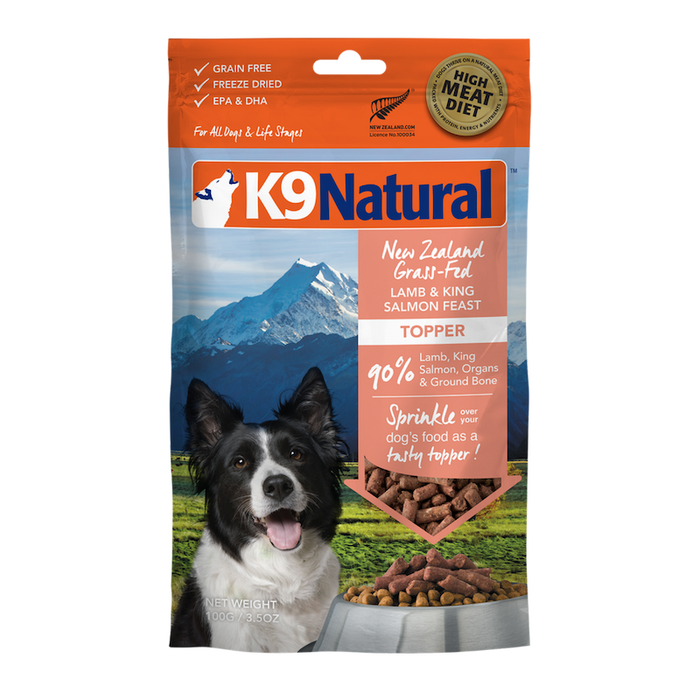K9 Natural Dog Freeze Dried Food Lamb & Salmon Topper