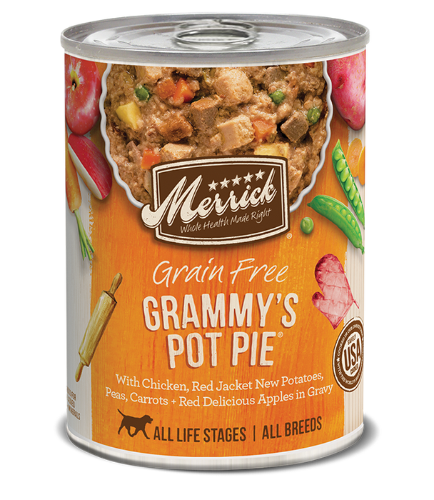 Merrick Classic Grain Free Dog Can Food Grammy's Pot Pie