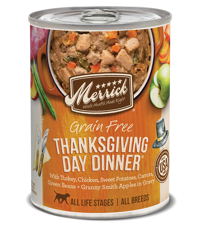 Merrick Classic Grain Free Dog Can Food Thanksgiving Day Dinner