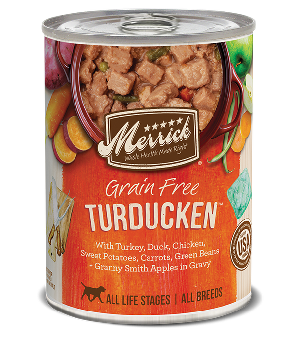 Merrick Classic Grain Free Dog Can Food Turducken