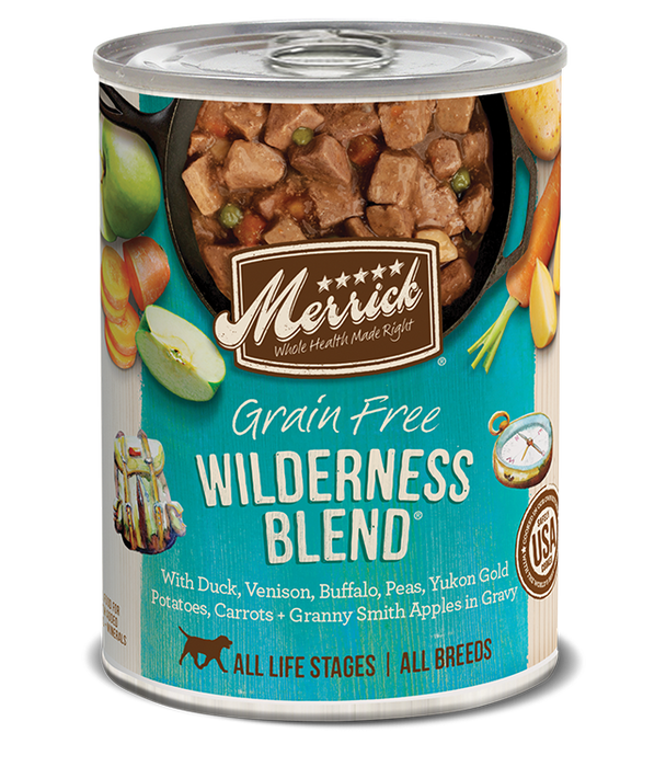 Merrick Classic Grain Free Dog Can Food Wilderness Blend