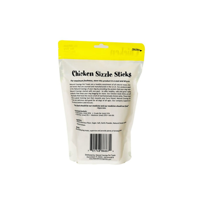 Natural Craving Sizzle Sticks Dog Jerky Treats Chicken