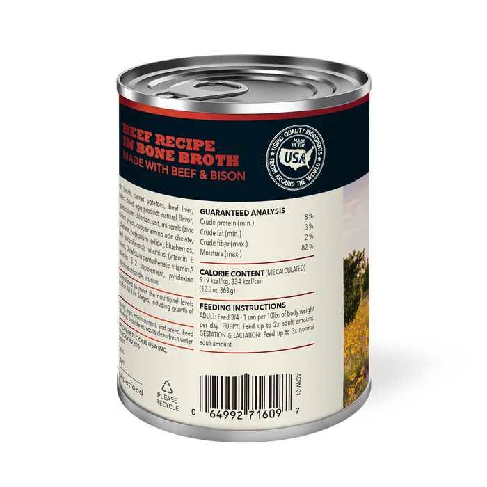 Acana Grain Free Dog Can Food Premium Chunks Beef Recipe
