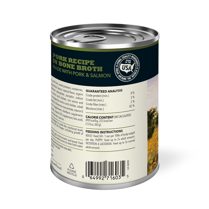 Acana Grain Free Dog Can Food Premium Chunks Pork Recipe