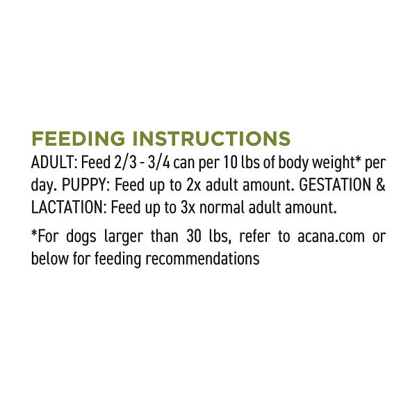 Acana Grain Free Dog Can Food Premium Chunks Pork Recipe