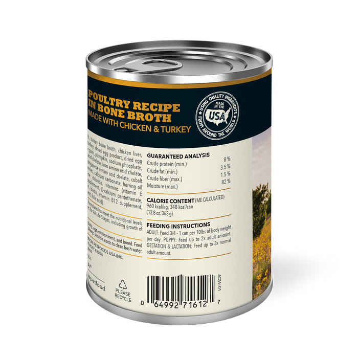 Acana Grain Free Dog Can Food Premium Chunks Poultry Recipe
