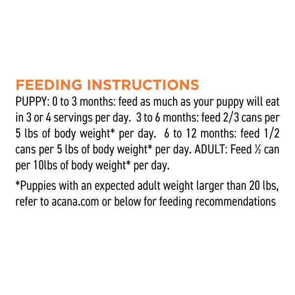 Acana Grain Free Dog Can Food Premium Pate Puppy Recipe