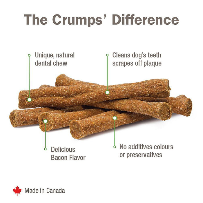 Crumps Naturals Plaque Busters Dog Chew Bacon