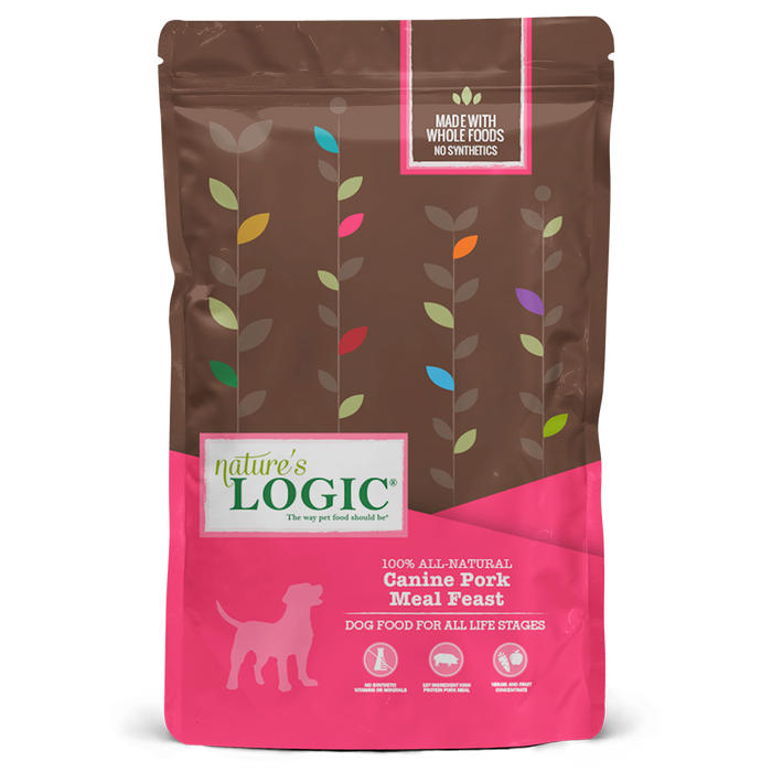 Nature's Logic Original Grains Canine Dry Food Pork Meal Feast