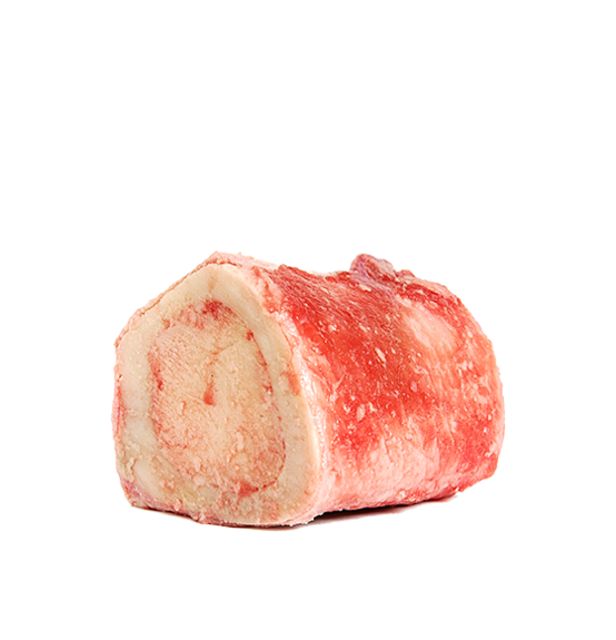 Primal Frozen Raw Marrow Bone Beef 2" 6pk
