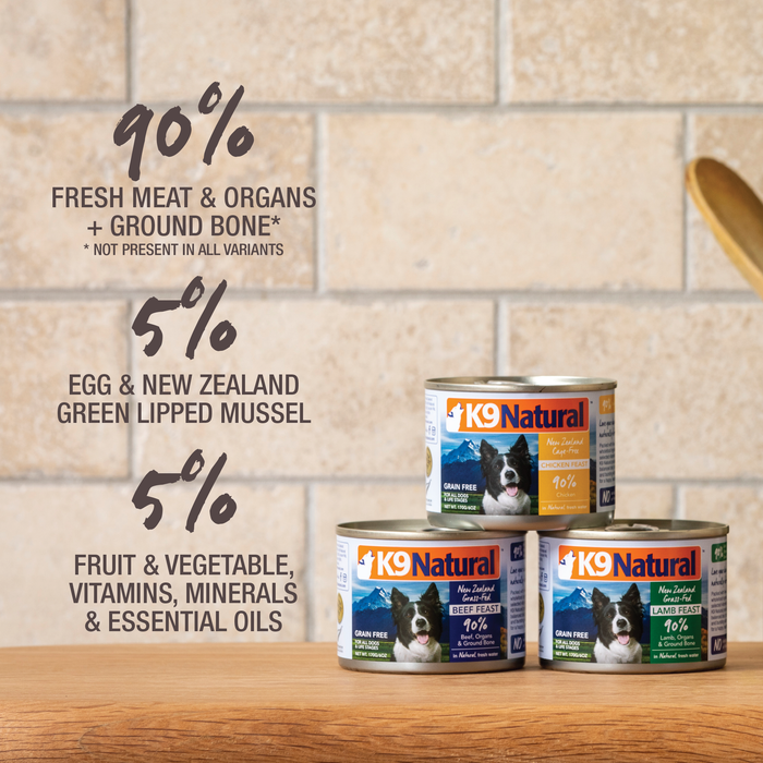 K9 Natural Grain Free Dog Can Food Hoki & Beef