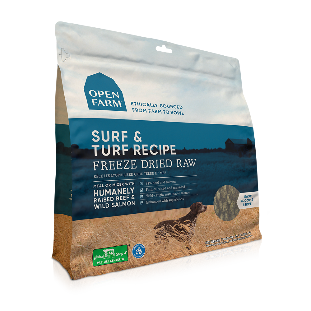 Open Farm Dog Freeze Dried Food Surf & Turf