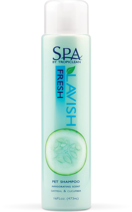 Tropiclean Spa Lavish Dog Shampoo Fresh Oatmeal & Cucumber