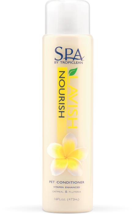 Tropiclean Spa Lavish Dog Conditioner Nourish Oatmeal & Plumeria
