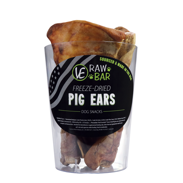 Vital Essentials Dog Freeze Dried Raw Bar Pig Ear