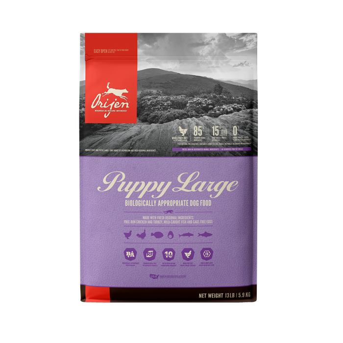 Orijen Grain Free Dog Dry Food Large Breed Puppy