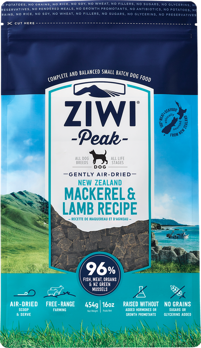 Ziwi Peak Dog Air-Dried Food Mackerel & Lamb