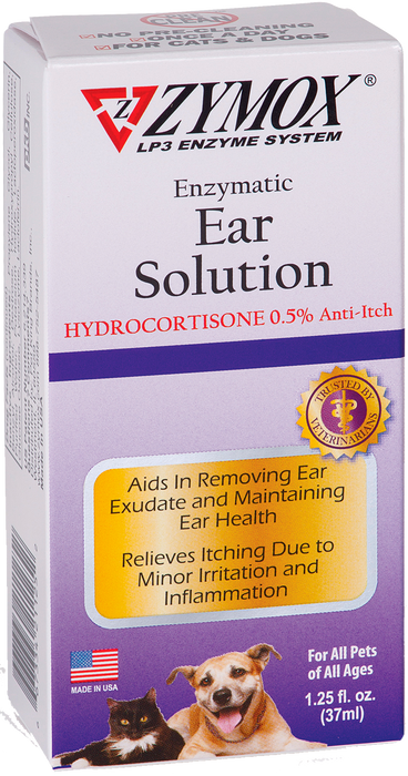 Zymox Enzymatic Ear Solution with 0.5% Hydrocortisone