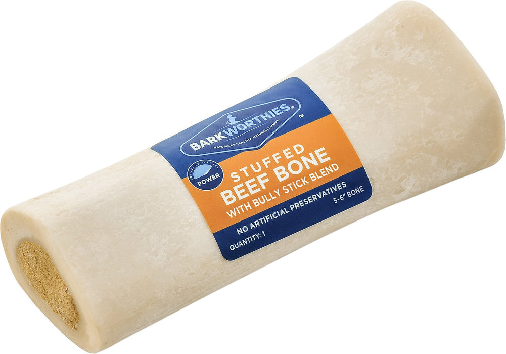 Barkworthies Stuffed Beef Bone with Peanut Butter