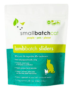 Small Batch Cat Frozen Raw Food Sliders Lamb