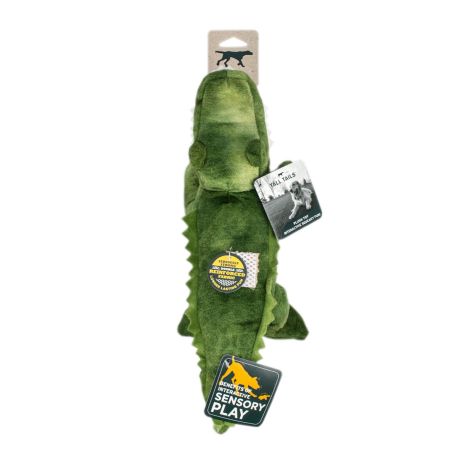 Tall Tails Dog Toy Plush Squeaker Crunch Gator 14"