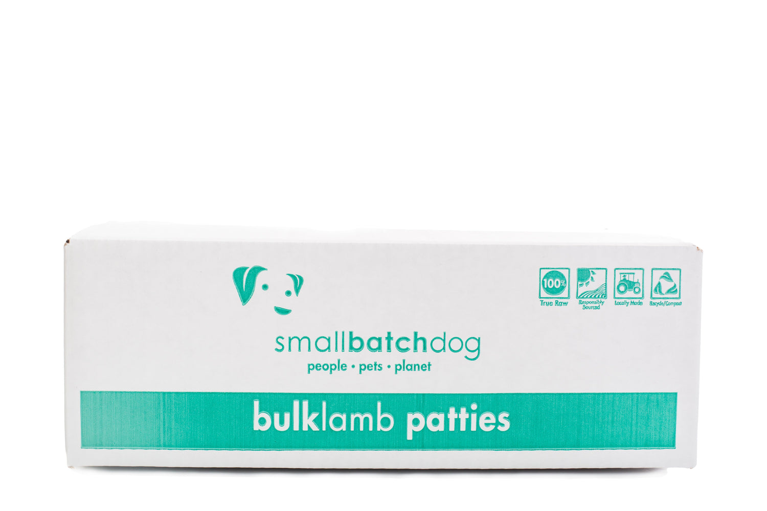 Small Batch Dog Frozen Raw Food Patties Lamb, Bulk 18lbs