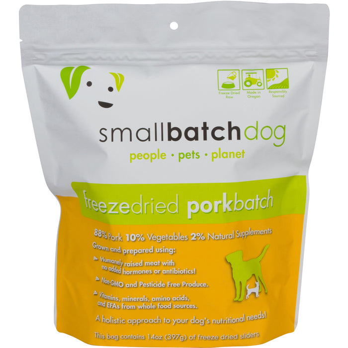 Small Batch Dog Freeze Dried Food Sliders Pork