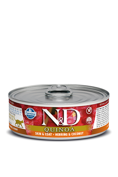 Farmina N&D Quinoa Functional Grain Free Cat Can Food Skin & Coat Herring & Coconut