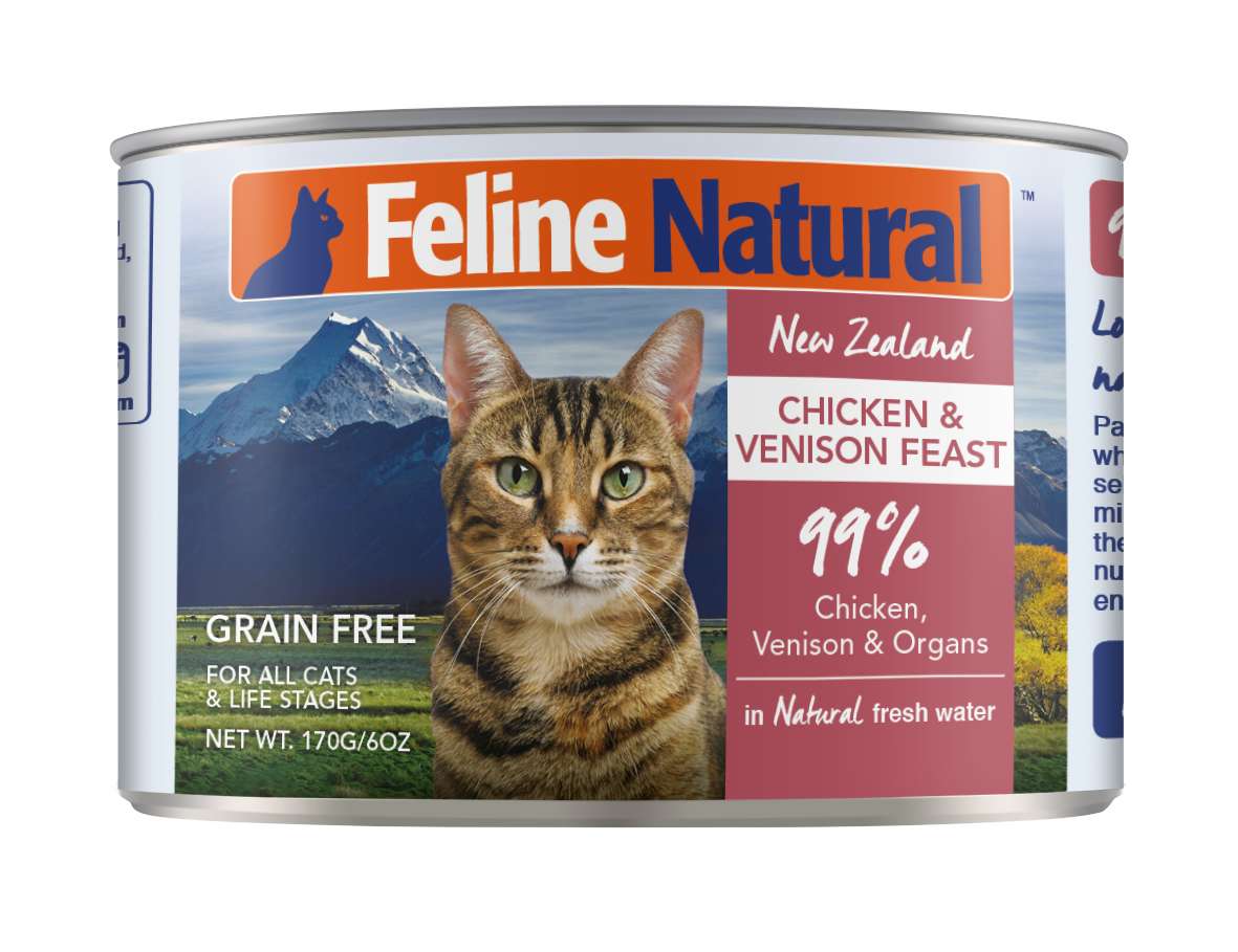 Feline Natural Grain Free Cat Can Food Chicken & Venison
