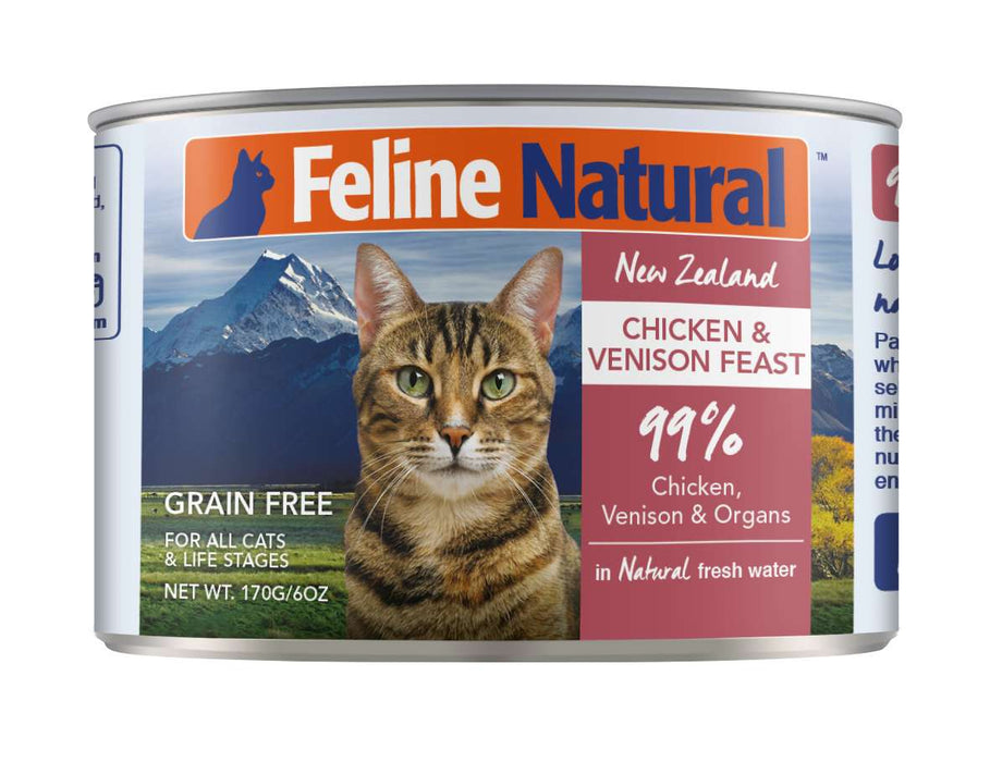 Feline Natural Grain Free Cat Can Food Chicken & Venison