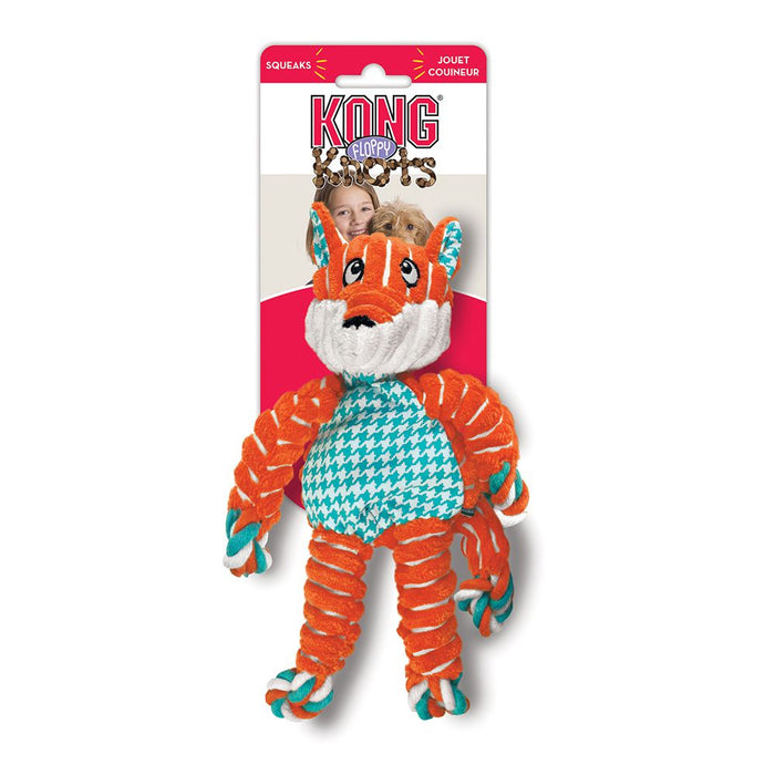 Kong Floppy Knot Fox Dog Toy