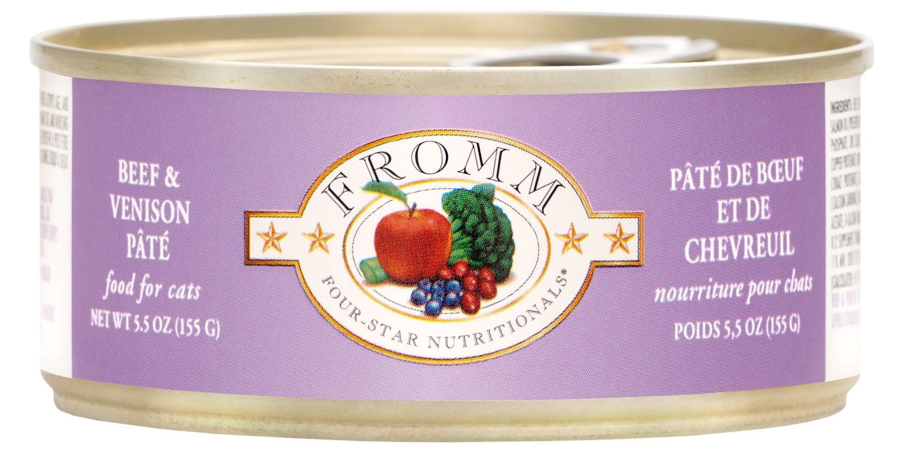 Fromm Four Star Grain Free Cat Can Food, Pate Beef & Venison