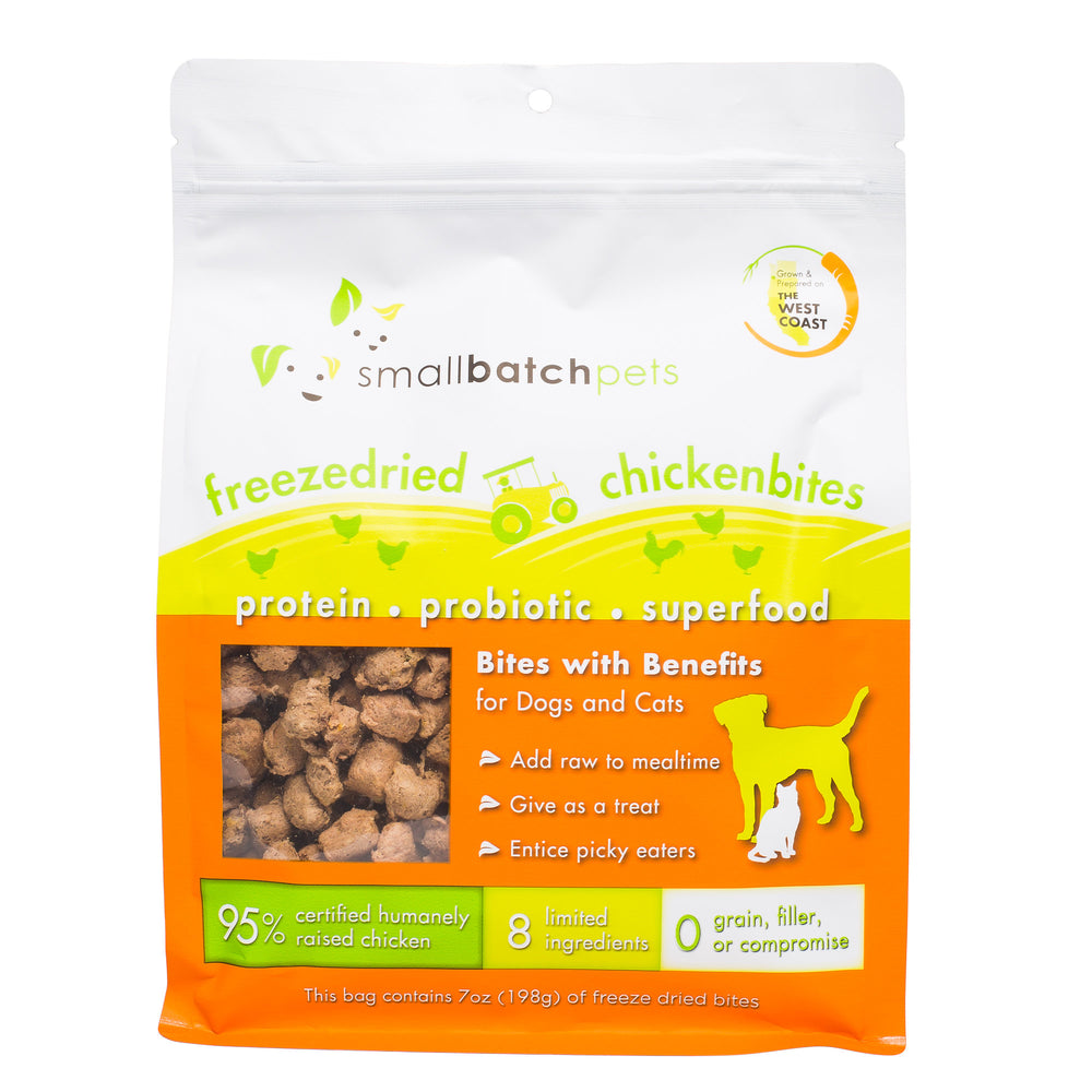 Small Batch Cat & Dog Freeze Dried Food Small Bites Chicken