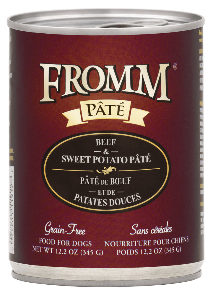 Fromm Grain Free Dog Can Food, Pate Beef & Sweet Potato