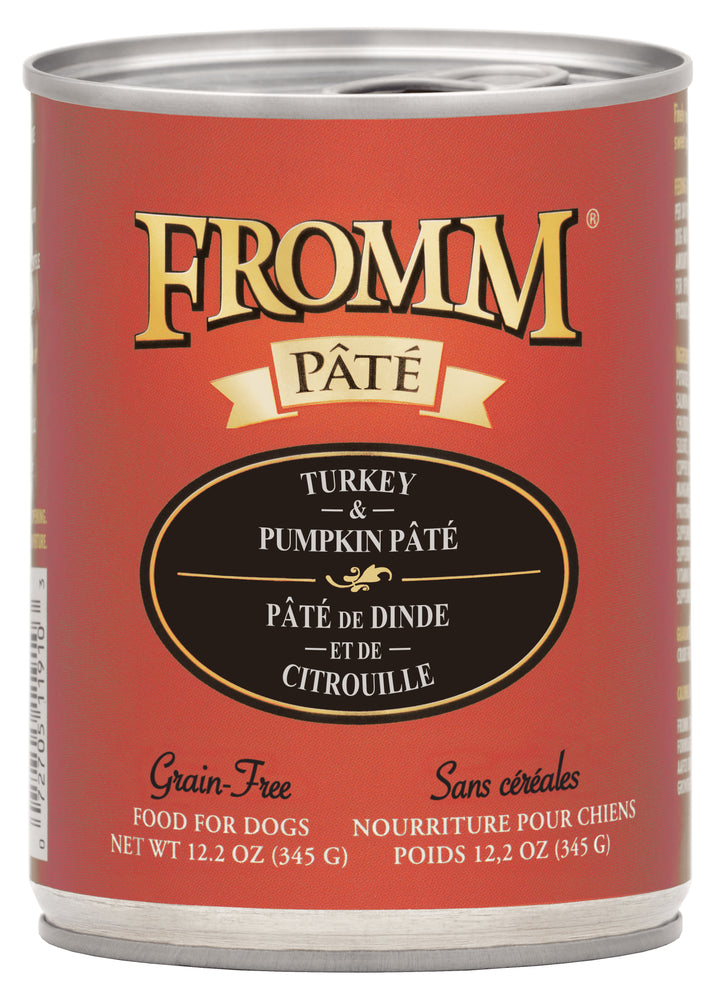 Fromm Grain Free Dog Can Food, Pate Turkey & Pumpkin