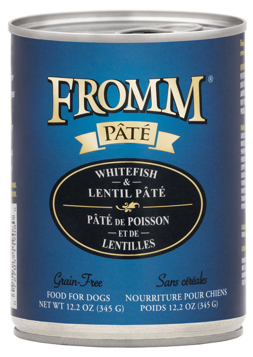 Fromm Grain Free Dog Can Food, Pate Whitefish & Lentil