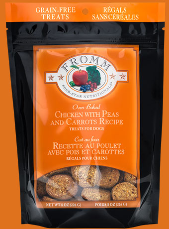 Fromm Four Star Dog Treats Grain Free Chicken, Peas, & Carrots, 8oz