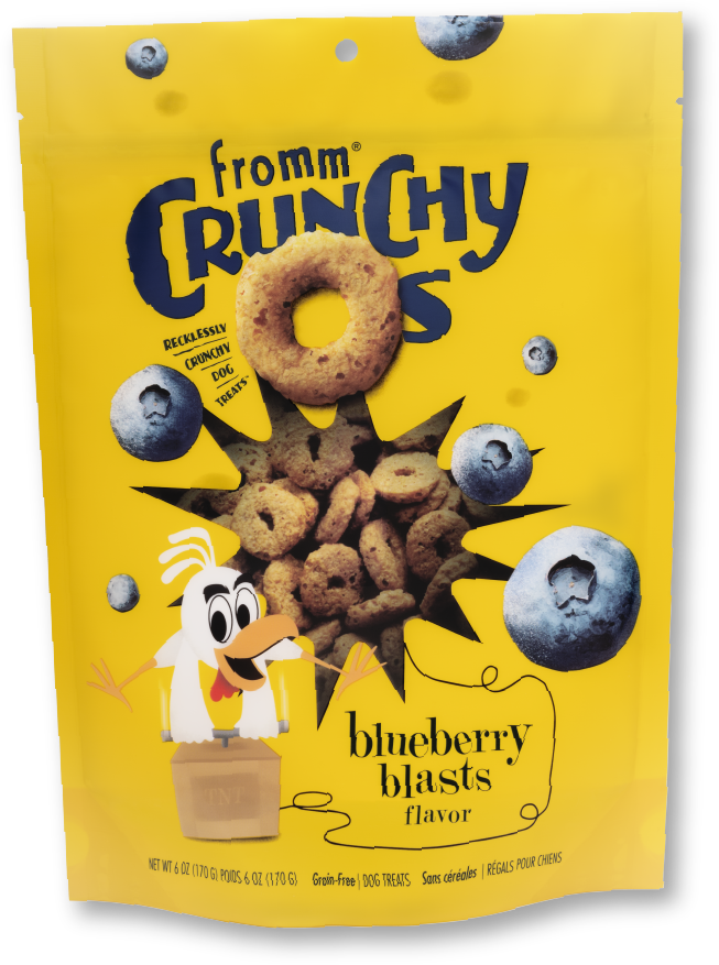 Fromm Crunchy O's Dog Treats BlueBerry Blast, 6oz