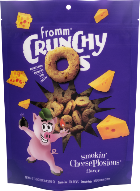 Fromm Crunchy O's Dog Treats Smokin Cheeseplosions, 6oz