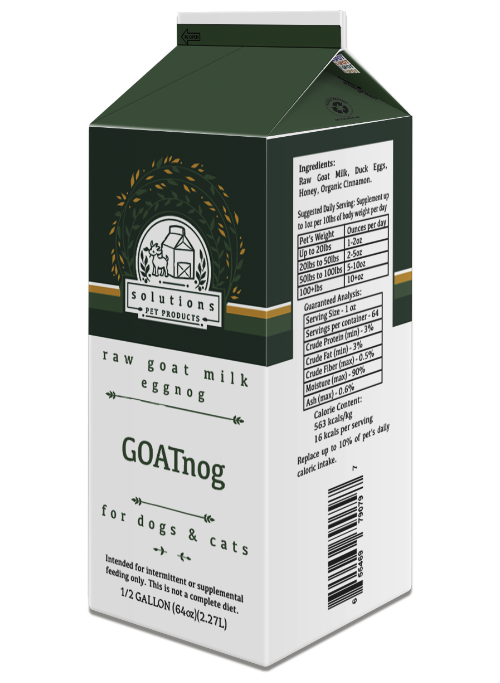 Solutions Pet Products Frozen Raw Goat Milk GOATnog