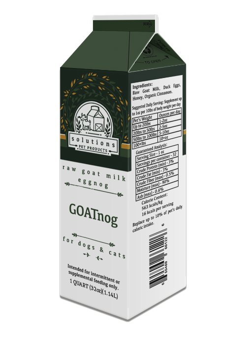 Solutions Pet Products Frozen Raw Goat Milk GOATnog