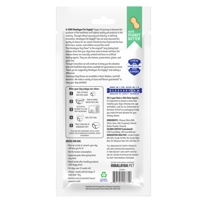Himalayan Natural Dog Chew Peanut Butter