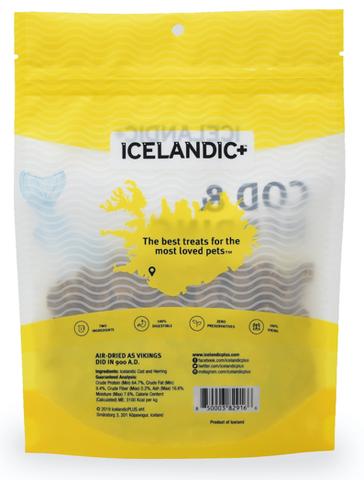 Icelandic Combo Bites Dog Treats Cod & Herring, 3.52oz