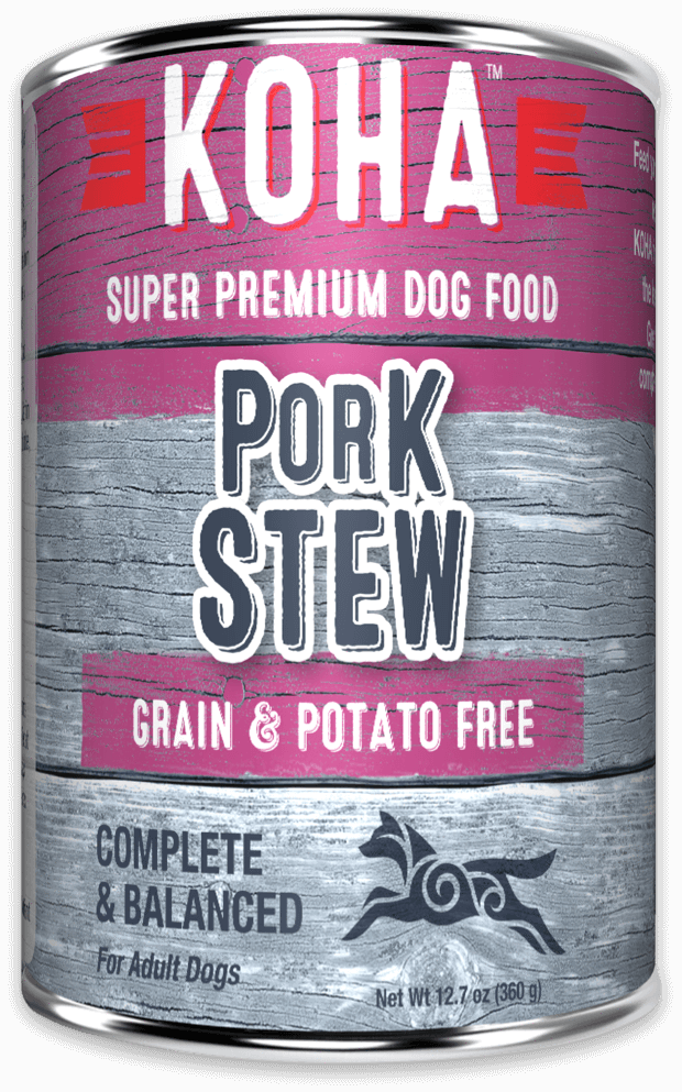Koha Stew Dog Grain Free Can Food Pork