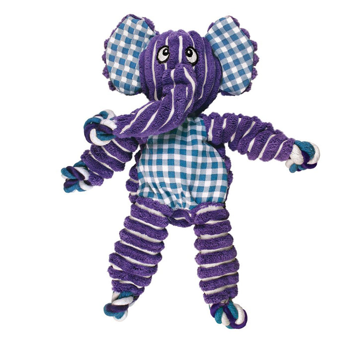 Kong Floppy Knot Purple Elephant Dog Toy