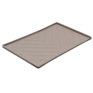 Messy Mutts Dog Silicone Mat with Raised Metal Rods Edge Medium